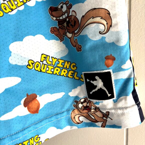 Lacrosse Unlimited FLYING SQUIRRELS Youth Size LG Drawstring Waist Shorts #F - Picture 3 of 10